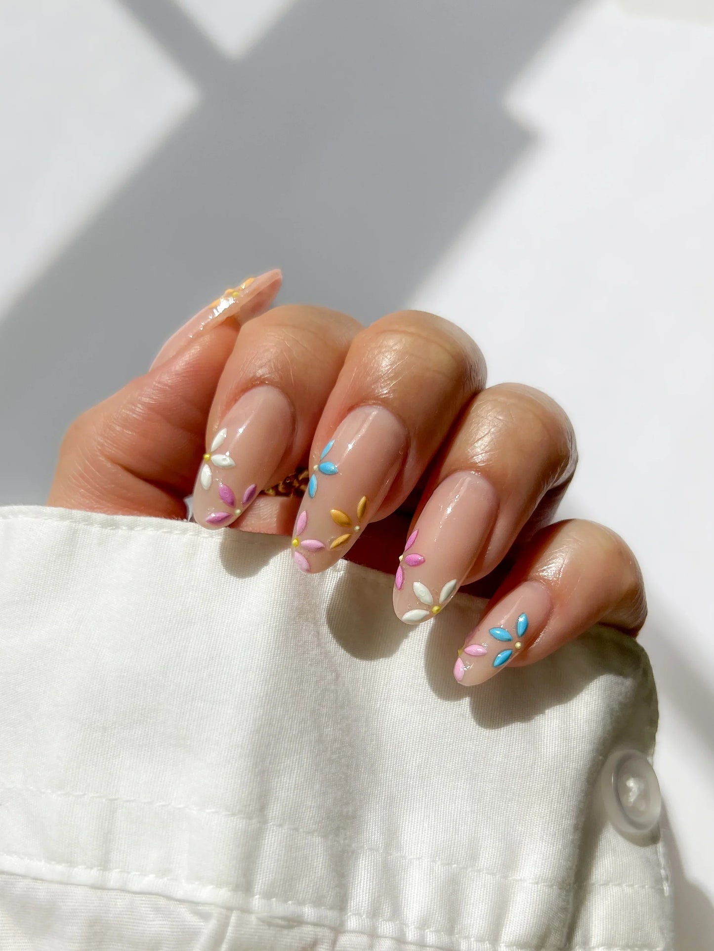Reusable + Waterproof Floral Nail Stickers