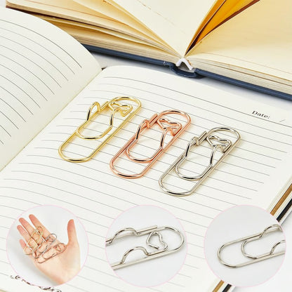 🔥High Quality Multi Color Heart Paperclip Pen Holder