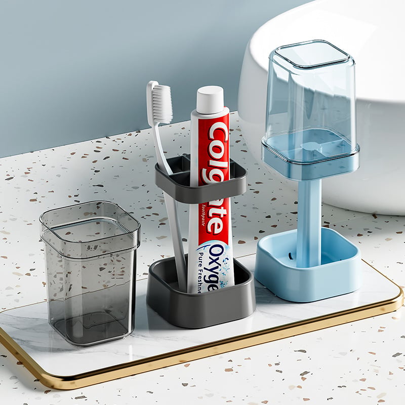 4 in 1 Stylish Toothbrush Holder with Cover