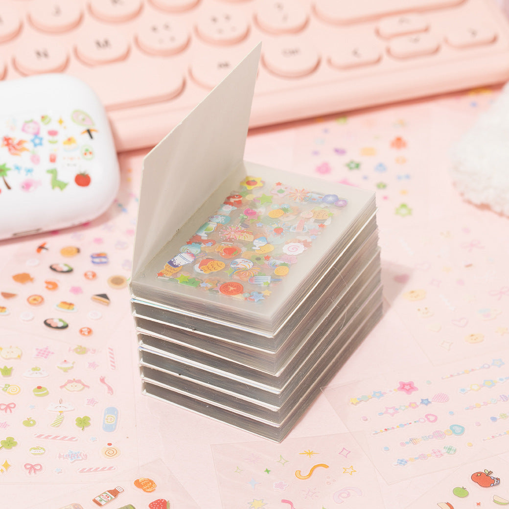 Self-Adhesive Cute Bean Stickers