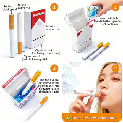 Bubble Blowing Cigarette Box