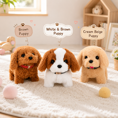 Soft Plush Puppy That Walks and Barks