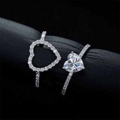 2 in 1 Matching Hearts Ring
