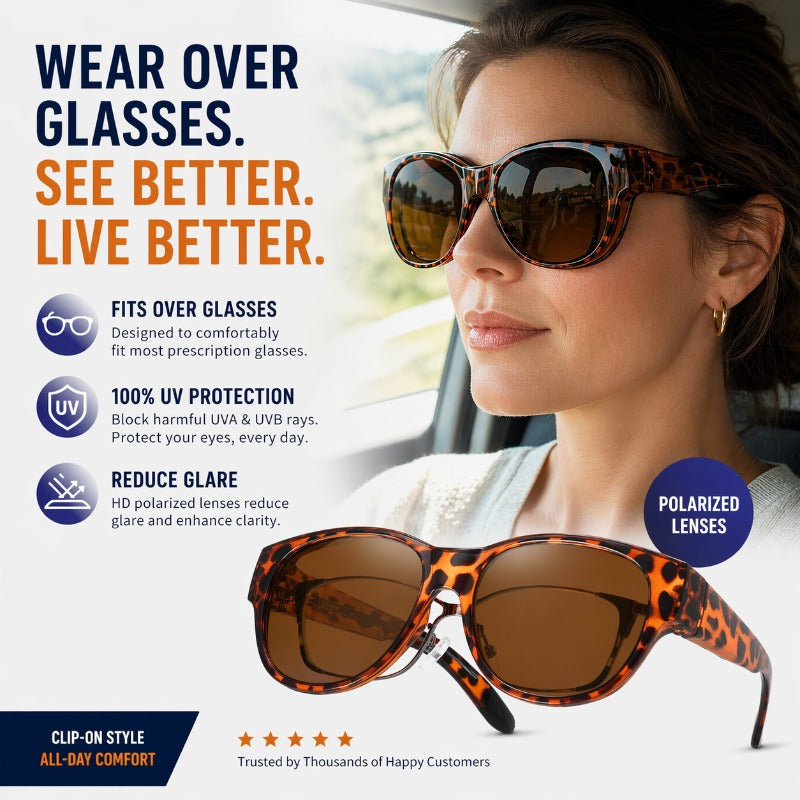 Over Glasses Sun Shades