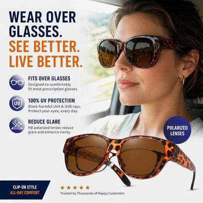 Over Glasses Sun Shades