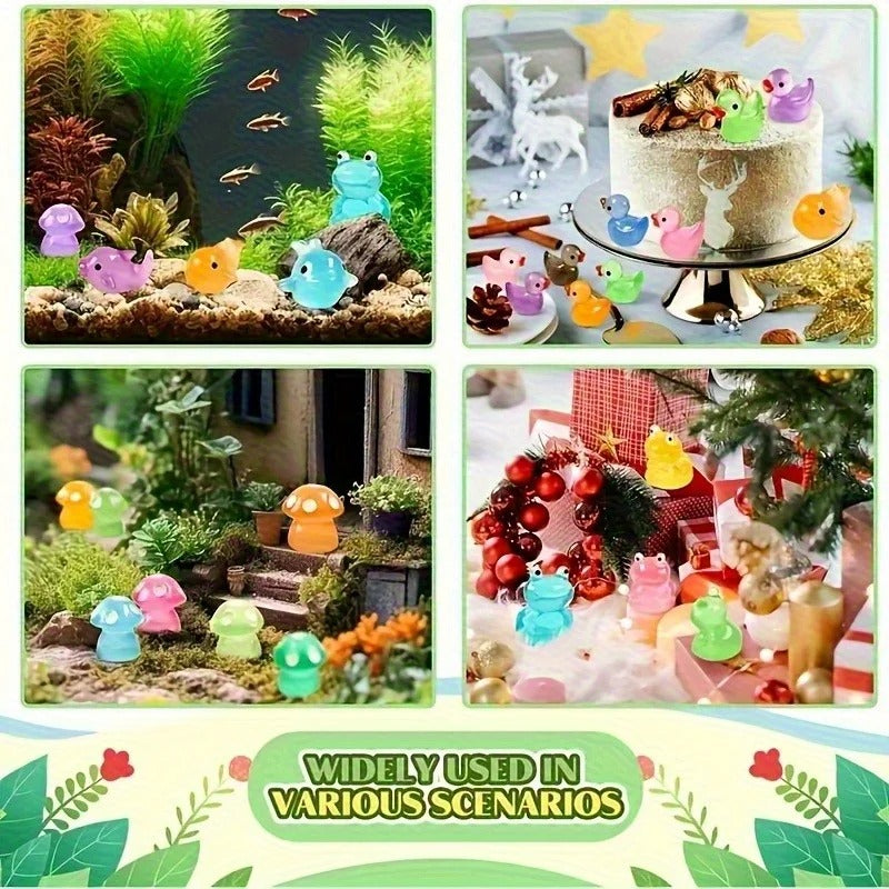 Mini Glow in The Dark Animal Resin Models