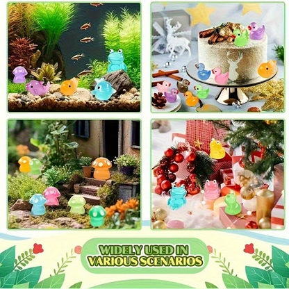 Mini Glow in The Dark Animal Resin Models