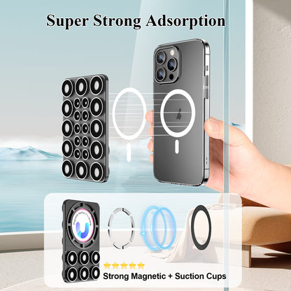 Double-Sided Suction Cup Magnetic Phone Holder