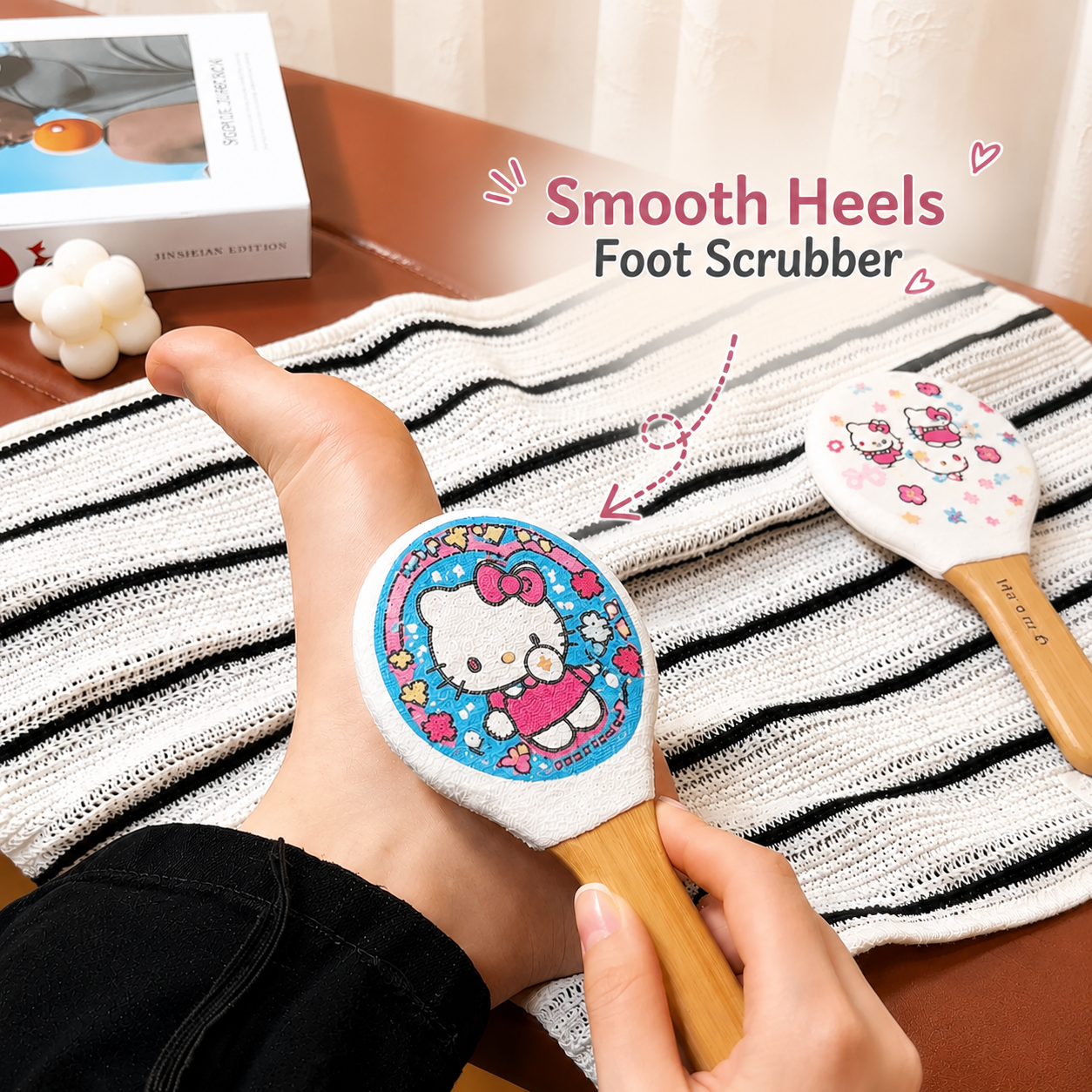 Cute Smooth Heels Foot Scrubber