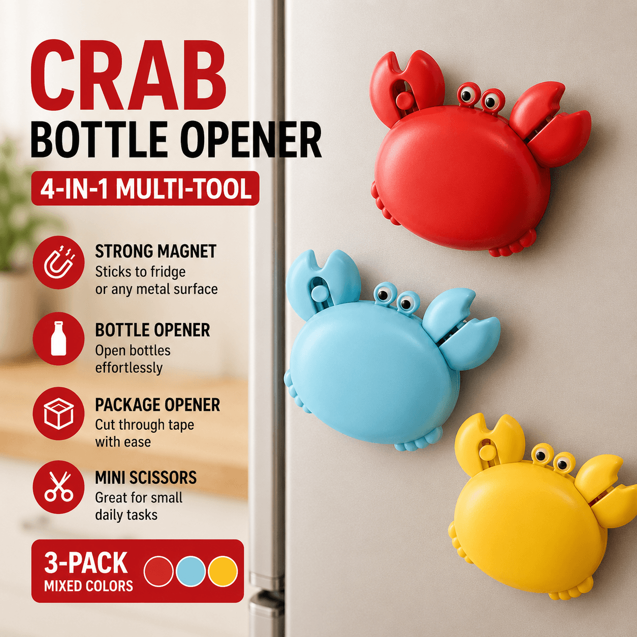 4-in-1 Crab Kitchen Gadget