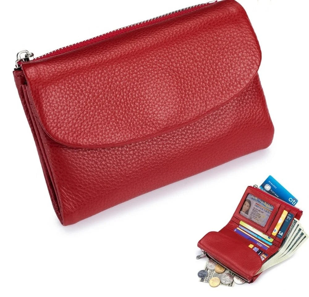 Unisex Pebble Leather Wallet