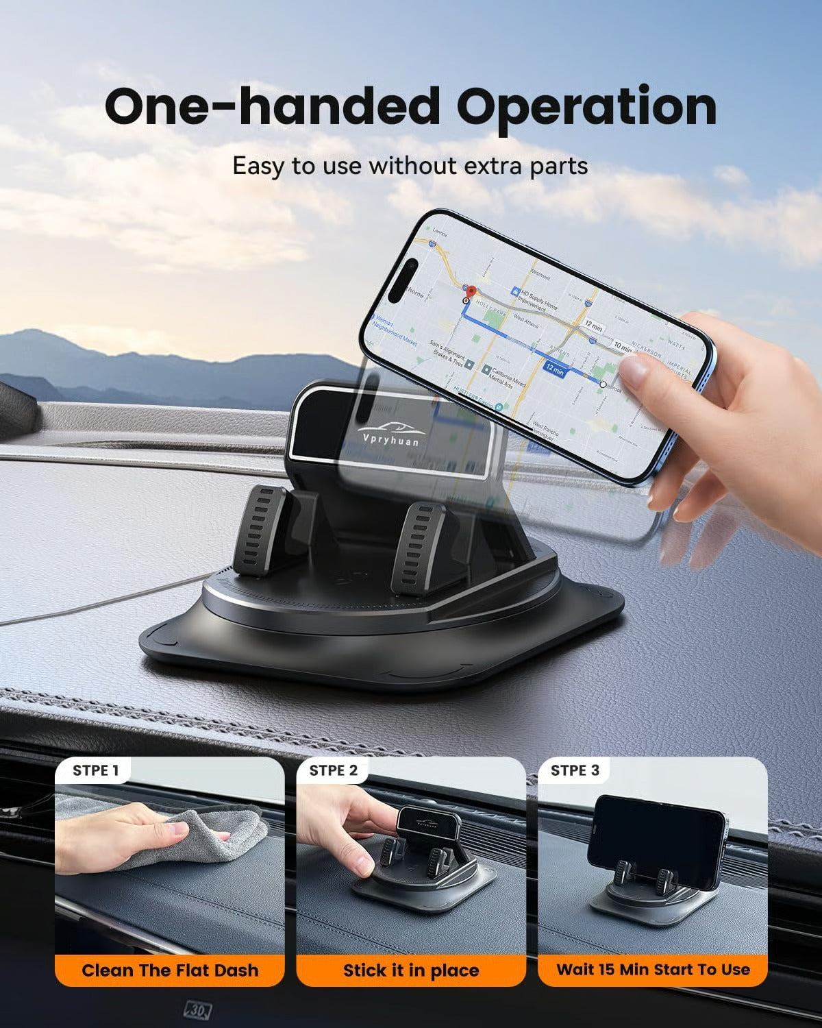 360° Rotating Foldable Phone Holder - Universal Compatibility