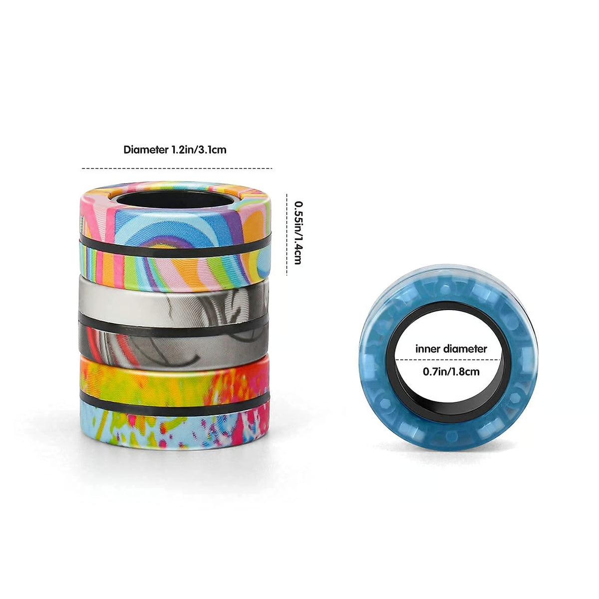 Magnetic Fidget Rings