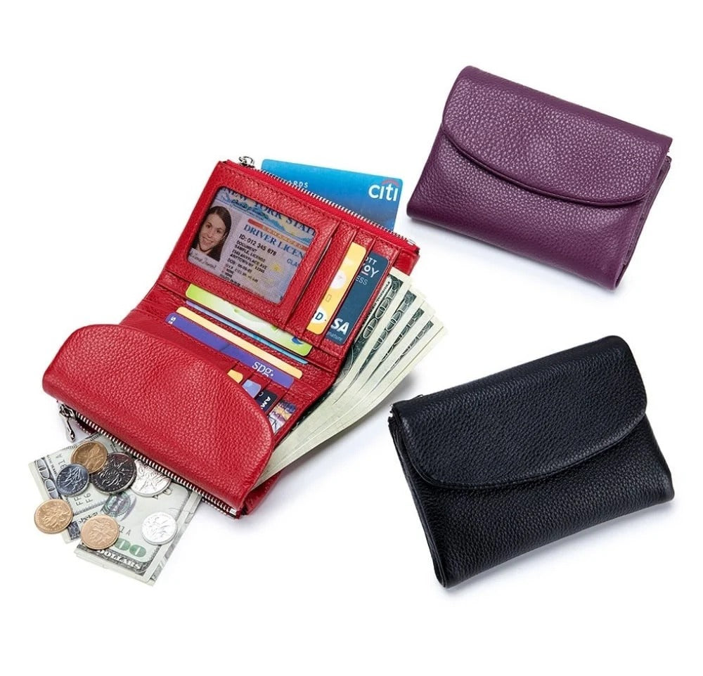 Unisex Pebble Leather Wallet