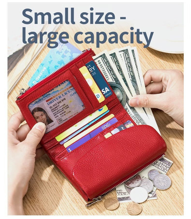 Unisex Pebble Leather Wallet