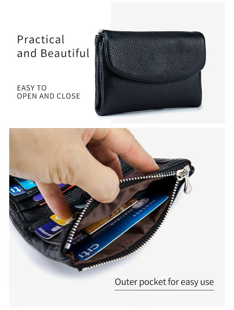 Unisex Pebble Leather Wallet