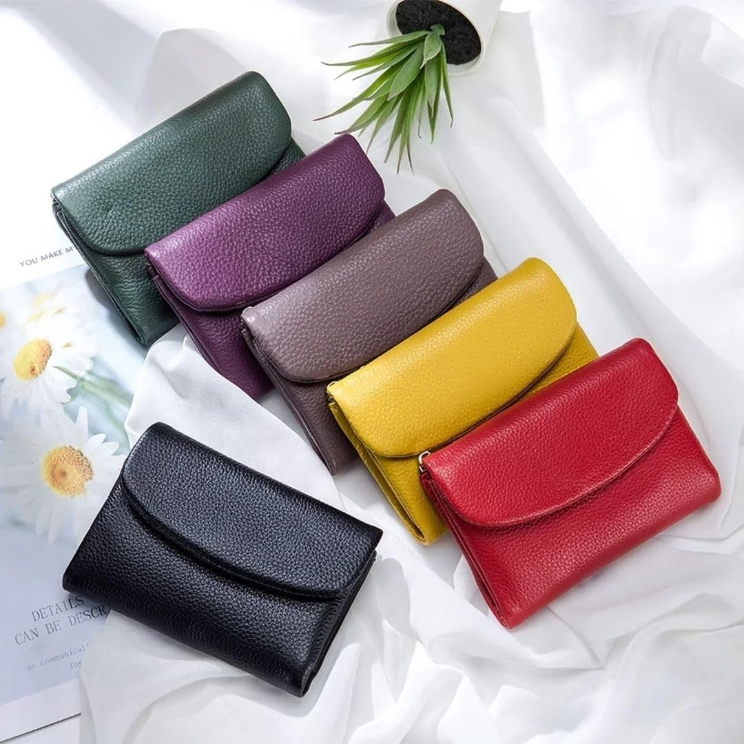 Unisex Pebble Leather Wallet