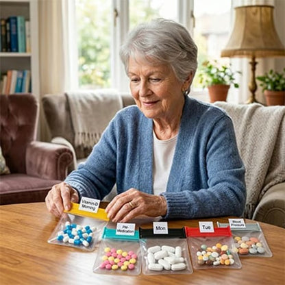Self-sealing zipper medicine bags