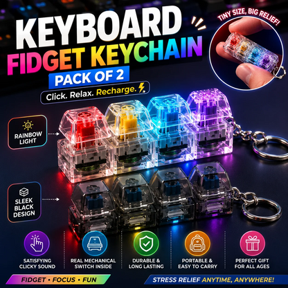 Mechanical Click Board Keychain
