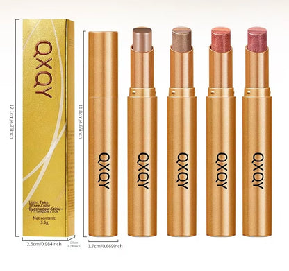 3 Shade Cream Eyeshadow Stick | Smooth & Blendable