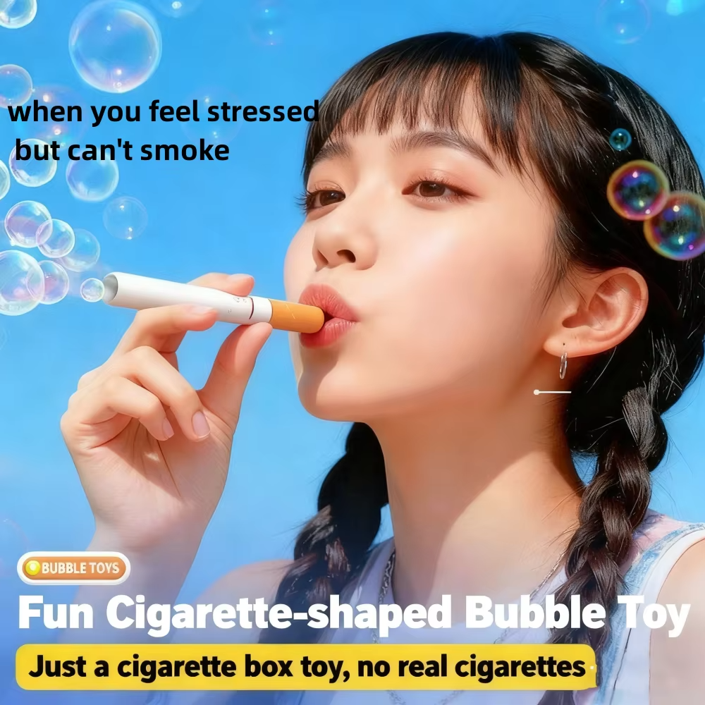Bubble Blowing Cigarette Box