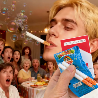 Bubble Blowing Cigarette Box